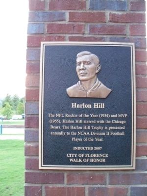 Harlon Hill Marker image. Click for full size.