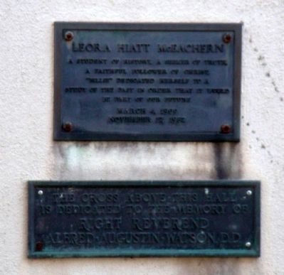 Leora Hiatt McEachern Marker. Click for full size. Leora Hiatt McEachern Marker image. Click for full size.