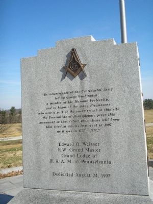 Freemasons of Pennsylvania Marker. Click for full size. Freemasons of Pennsylvania Marker image. Click for full size.