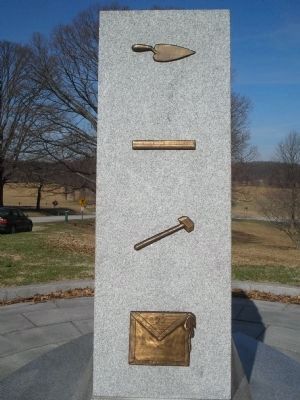 Right Side of Freemasons of Penna Monument. Click for full size. Right Side of Freemasons of Penna Monument image. Click for full size.