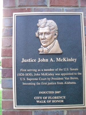 Justice John A. McKinley Marker image. Click for full size.