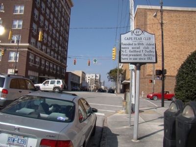 Cape Fear Club Marker. Click for full size. Cape Fear Club Marker image. Click for full size.