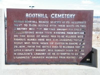 Boothill Cemetery Marker image. Click for full size.
