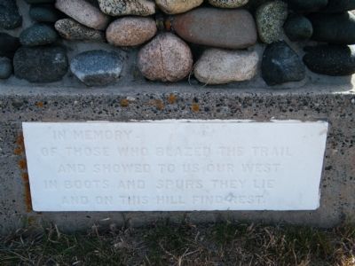 Boothill Cemetery monument - close up #2. Click for full size. Boothill Cemetery monument - close up #2 image. Click for full size.