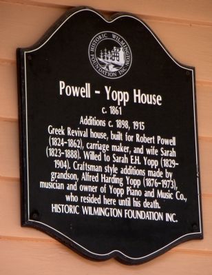 Powell – Yopp House Marker image. Click for full size.