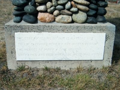 Boothill Cemetery monument - close-up #4. Click for full size. Boothill Cemetery monument - close-up #4 image. Click for full size.