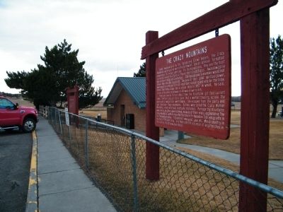 The Crazy Mountains Marker. Click for full size. The Crazy Mountains Marker image. Click for full size.