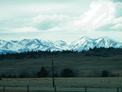 The Crazy Mountains across the plains image. Click for full size.