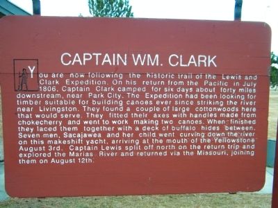 Captain Wm. Clark Marker image. Click for full size.