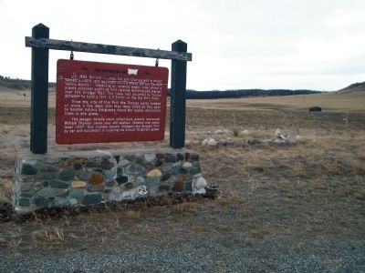 The Thomas Party Marker with gravesite in background. Click for full size. The Thomas Party Marker with gravesite in background image. Click for full size.