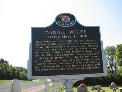 Daniel White Marker. Click for full size. Daniel White Marker image. Click for full size.