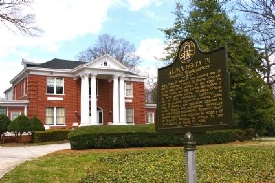 Alpha Delta Pi Marker and the Memorial Headquarters image. Click for full size.