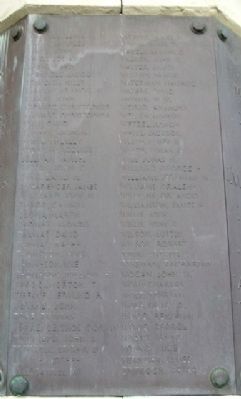 Meigs County Civil War Memorial Honor Roll. Click for full size. Meigs County Civil War Memorial Honor Roll image. Click for full size.