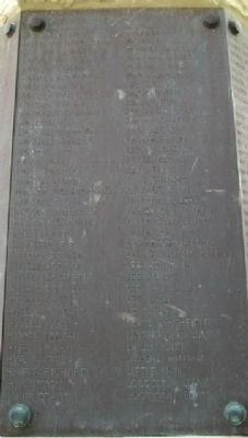 Meigs County Civil War Memorial Honor Roll. Click for full size. Meigs County Civil War Memorial Honor Roll image. Click for full size.