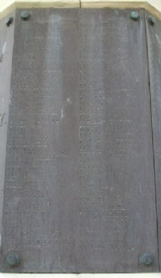Meigs County Civil War Memorial Honor Roll. Click for full size. Meigs County Civil War Memorial Honor Roll image. Click for full size.