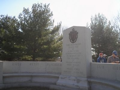 Massachusetts Monument Marker. Click for full size. Massachusetts Monument Marker image. Click for full size.
