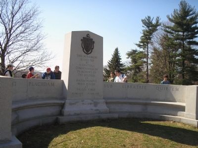 Massachusetts Monument Marker. Click for full size. Massachusetts Monument Marker image. Click for full size.