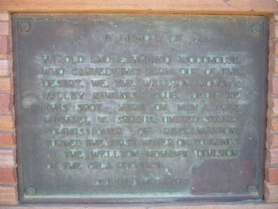 In Memory of Harold and Ethelind Woodhouse Marker. Click for full size. In Memory of Harold and Ethelind Woodhouse Marker image. Click for full size.