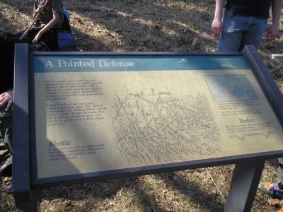A Pointed Defense Marker. Click for full size. A Pointed Defense Marker image. Click for full size.