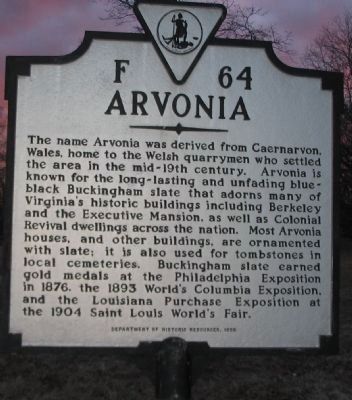 Arvonia Marker image. Click for full size.