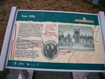 Fort Ellis Marker image. Click for full size.