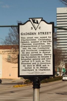 Gadsden Street Marker. Click for full size. Gadsden Street Marker image. Click for full size.