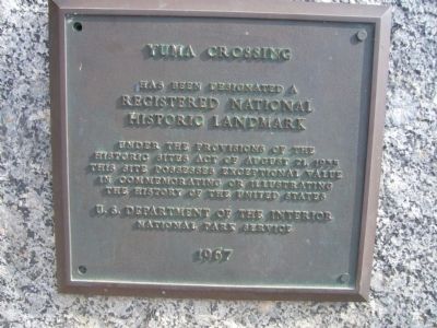 Yuma Crossing National Historic Landmark Marker image. Click for full size.