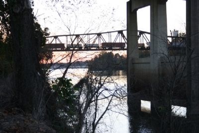 The M & O Railroad Trestle Over The River View image. Click for full size.