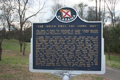 “The Indian Fires Are Going Out” Marker image. Click for full size.