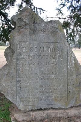 Tuscaloosa Second State Capital Marker image. Click for full size.