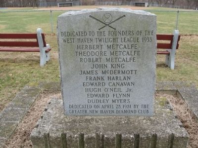 West Haven Twilight League 1933 Marker. Click for full size. West Haven Twilight League 1933 Marker image. Click for full size.