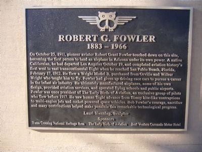 Robert G. Fowler Marker image. Click for full size.