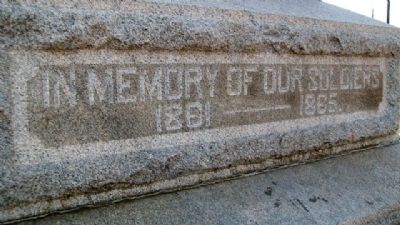 Ada Civil War Memorial Detail image. Click for full size.