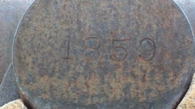 Ada Civil War Memorial Cannon Date image. Click for full size.