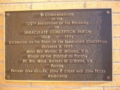 Immaculate Conception Parish Marker image. Click for full size.