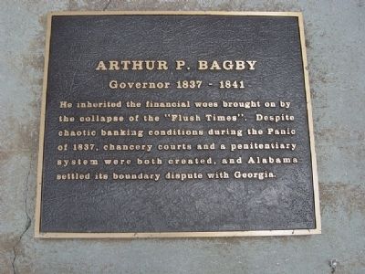 Arthur P. Bagby Marker. Click for full size. Arthur P. Bagby Marker image. Click for full size.