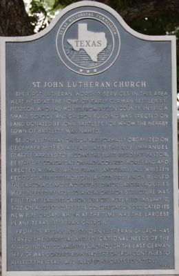 St. John Lutheran Church Marker image. Click for full size.