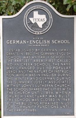 Site of German-English School Marker image. Click for full size.