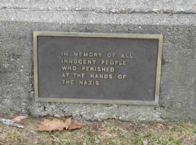 Holocaust Memorial Place Marker. Click for full size. Holocaust Memorial Place Marker image. Click for full size.