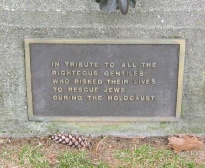 Holocaust Memorial Place Marker. Click for full size. Holocaust Memorial Place Marker image. Click for full size.