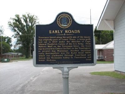 Early Roads Marker - Side A image. Click for full size.