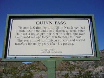 Quinn Pass Marker image. Click for full size.