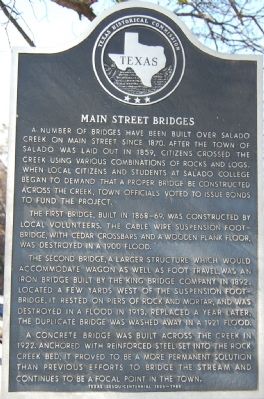 Main Street Bridges Marker image. Click for full size.