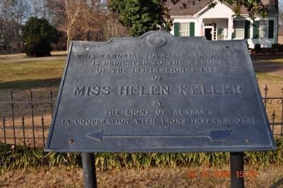 Helen Keller Marker. Click for full size. Helen Keller Marker image. Click for full size.