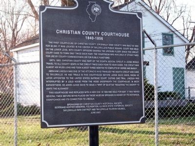 Christian County (Illinois) Courthouse Marker image. Click for full size.
