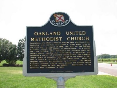 Oakland United Methodist Church Marker image. Click for full size.