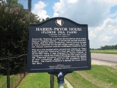 Harris-Pryor House Marker image. Click for full size.