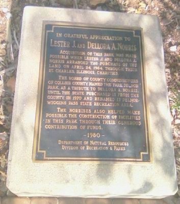 Lester J. and Dellora A. Norris Marker image. Click for full size.