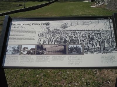 Remembering Valley Forge Marker. Click for full size. Remembering Valley Forge Marker image. Click for full size.
