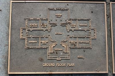 Ground Floor Plan of the Capitol. (The Architect Marker) image. Click for full size.
